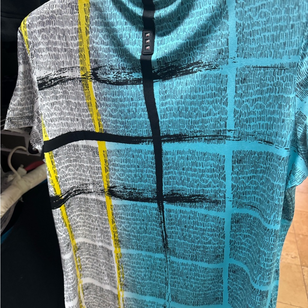 Stylish Blue and Yellow women’s Golf Shirt